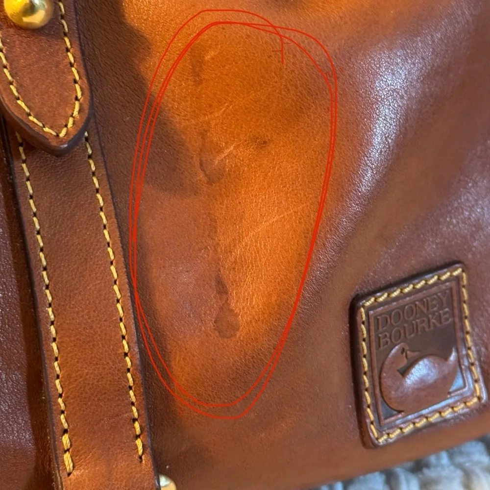 Dooney & Bourke Tan Leather Satchel - Picture 13 of 16